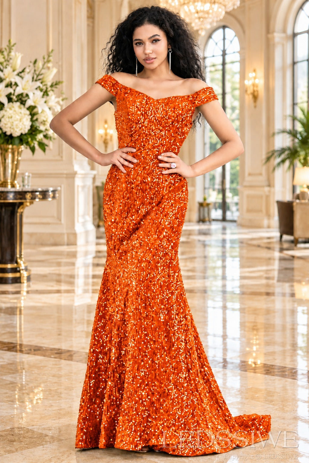 Orange color swatch